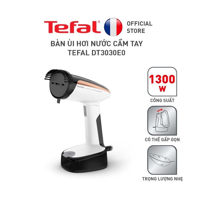 Bàn ủi hơi nước cầm tay Tefal DT3030E0, hàng chính hãng.