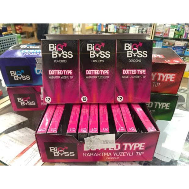 Bao cao su Pháp gân gai kéo dài thời gian Bigboss Dotted Type