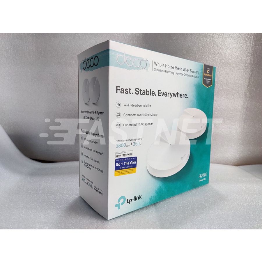 Hệ Thống WiFi Mesh Cho Gia Đình TP-Link Deco M5 Chuẩn AC1300
