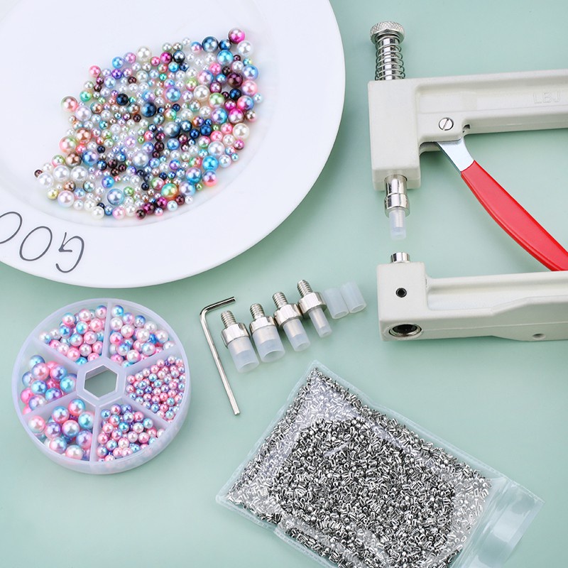 Phụ Kiện Nút Ngọc Trai Thủ Công Cho Mũ / Giày / Quần Áo / Túi Xách