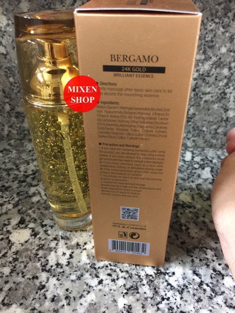 {Chính Hãng - Ảnh Thật} Serum Bergamo 24k Gold Brilliant Essence 110ml