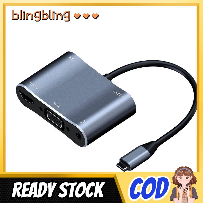 Bộ Chuyển Đổi Âm Thanh Và Hình Ảnh 5 Trong 1 Type-C Sang Hdmi-Compatible | BigBuy360 - bigbuy360.vn