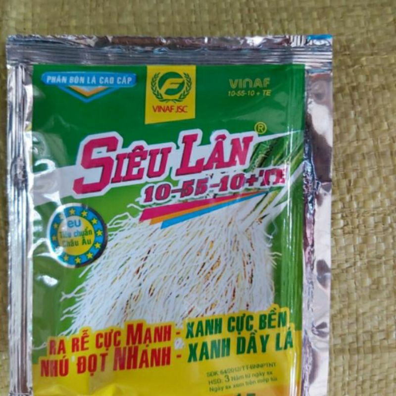 Phân bón siêu lân 10-55-10 kích rễ, làm dày lá
