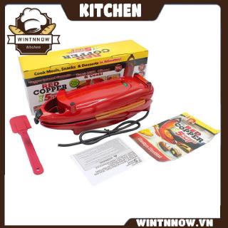 Red Copper 5 Minute Chef Double-Sided Copper-Infused Grill Pan for Cooking
