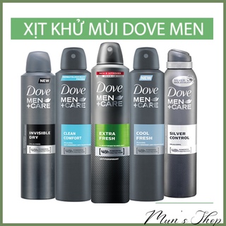 Sịt khử mùi DOVE Men+Care Sports Active xịt thơm body nam 150ml