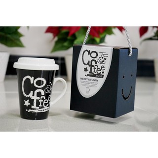 Ly sứ có nắp Lock&Lock 370ml