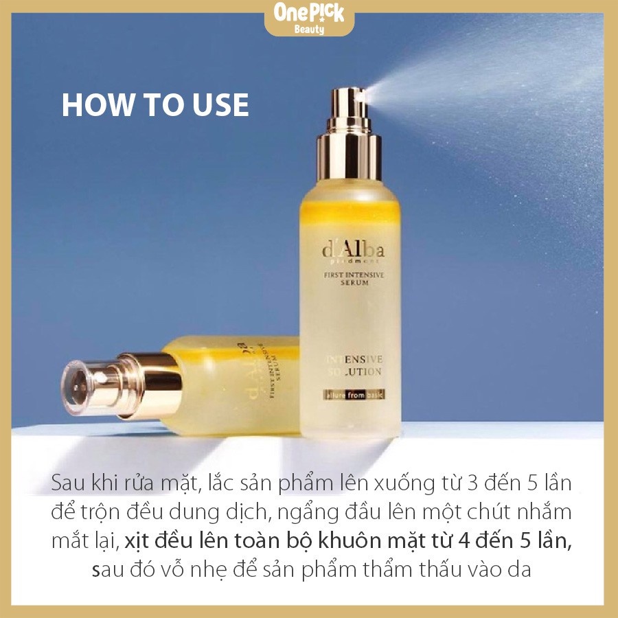 Xịt khoáng serum D'ALBA Version Mới 2022 dưỡng ẩm 50ml,100ml,150ml | BigBuy360 - bigbuy360.vn