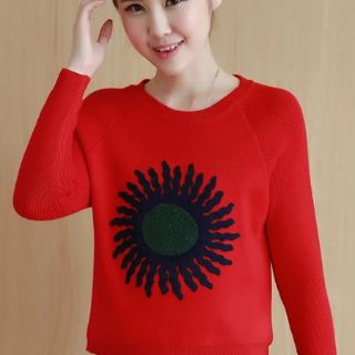 Áo len vạt lệch sang chảnh