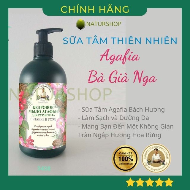 [Chính Hãng] Sữa tắm bách Hương Agafia - 3438