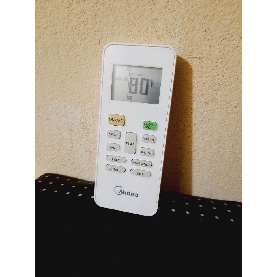 Remote Điều khiển điều hòa Midea 1&amp; 2 chiều Inverter - Hàng chính hãng theo máy mới 100% Tặng kèm Pin!!!