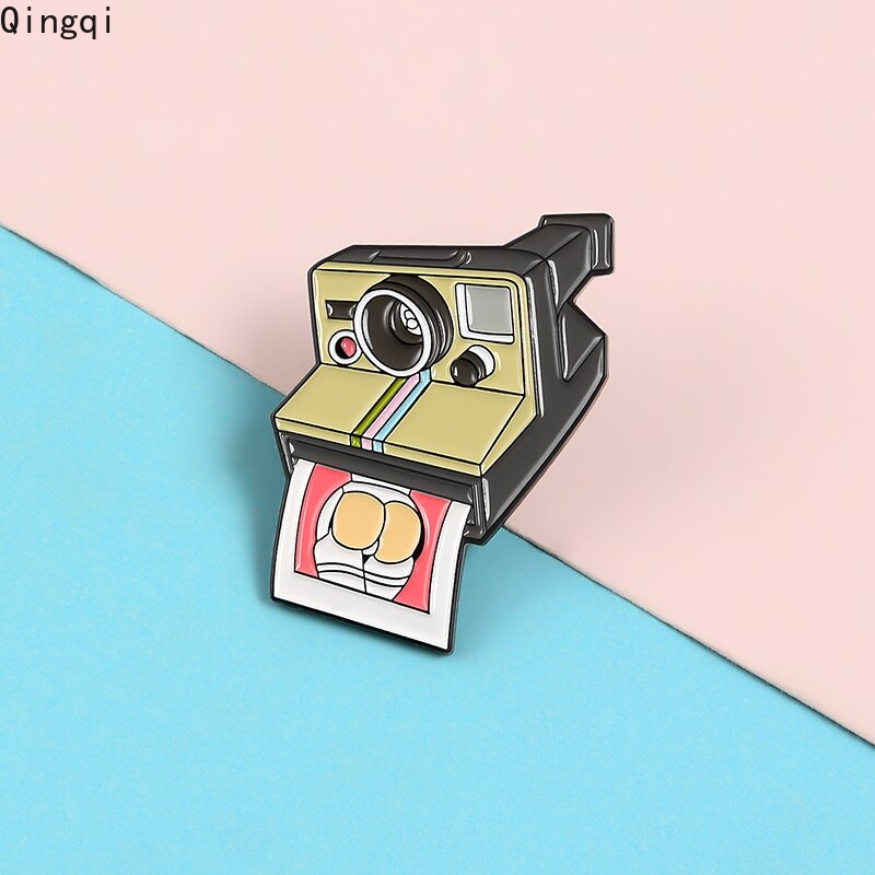 Ghim cài áo MISS ZOE hình máy ảnh hoạt hình ngộ nghĩnh