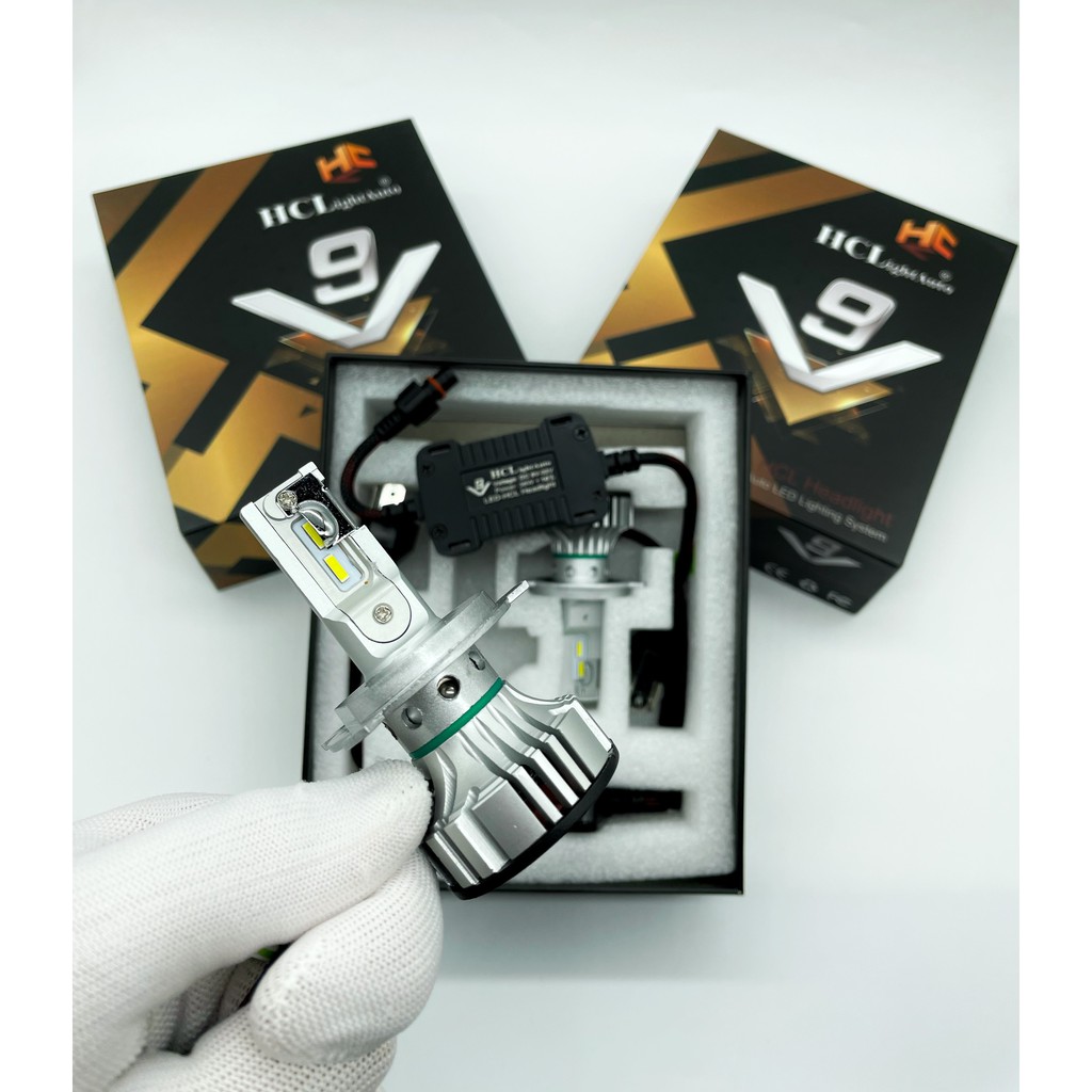 Bóng đèn Led V9 HCLight 6500K - Phiên bản nâng cấp của F2 6000k|Đèn Pha Led Ô tô Xe máy|Đèn led tự động các chân