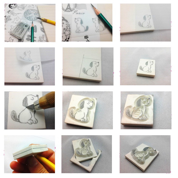 Khuôn cao su khắc dấu 5x5 | 10x15 cm