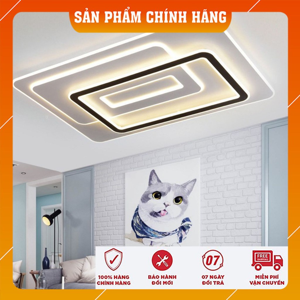 [Hàng cao cấp] Đèn Ốp Trần, Đèn Phòng khách, Đèn LED Ốp Trần Hình Chữ Nhật  ST LCN830,Điều khiển chiết áp-Bảo Hành 1 năm