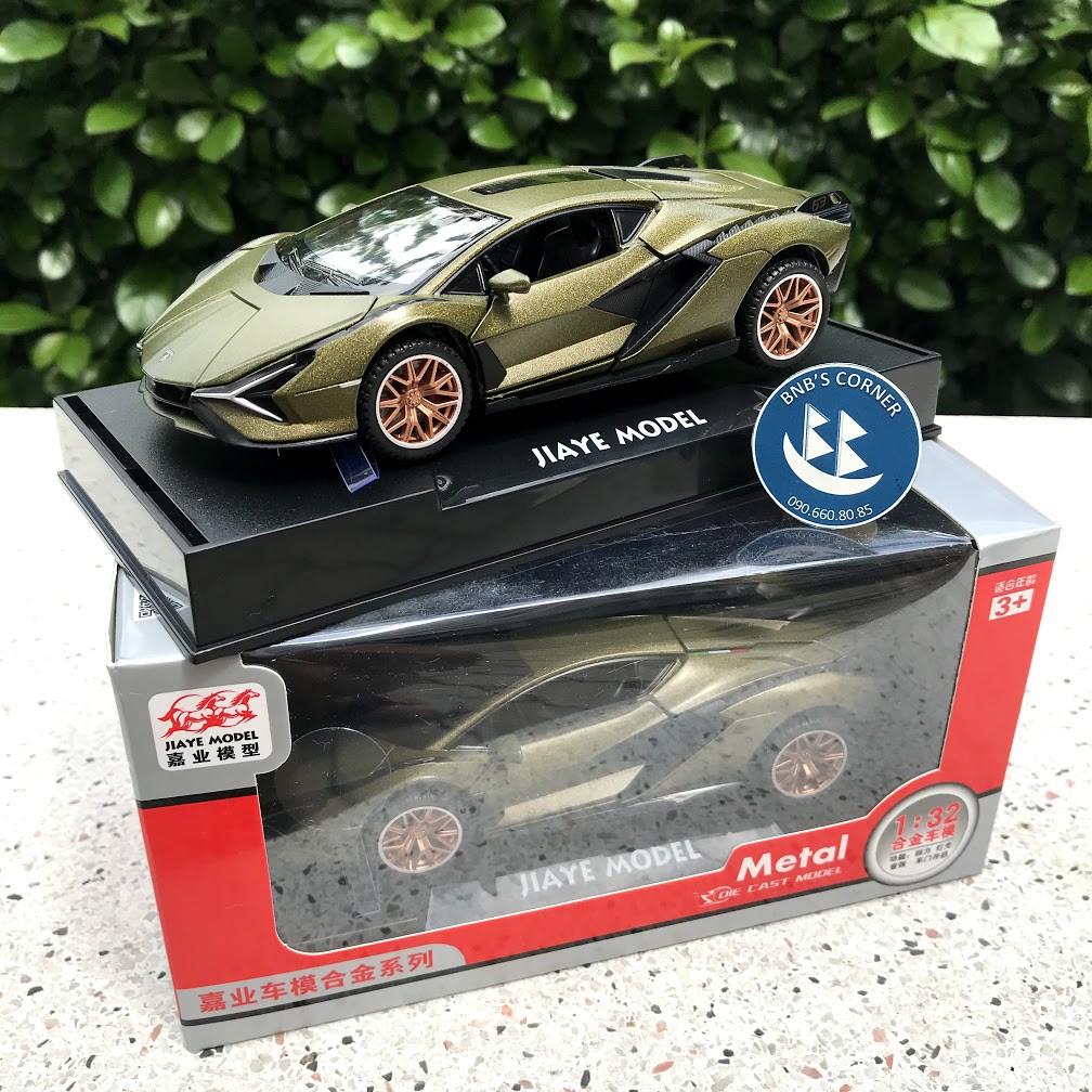 Mô hình xe 1:32 Lamborghini SIAN FKP 37 Coupe/Roadster hãng Double Horses