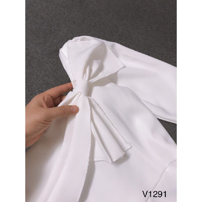 [ xả kho ] MiD Đầm kate Nhật trắng V1291 dáng suông Mie Design kèm ảnh thật