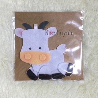 Móc Khóa Vải Nỉ Con Dê (A009)