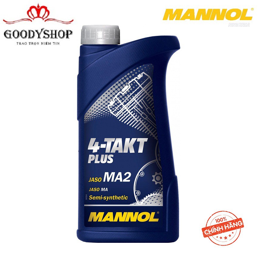 DẦU NHỚT CHO TAY GA VÀ XE SỐ MANNOL 7202- 4 TAKT PLUS SAE 10w40 API SL GOODYSHOP