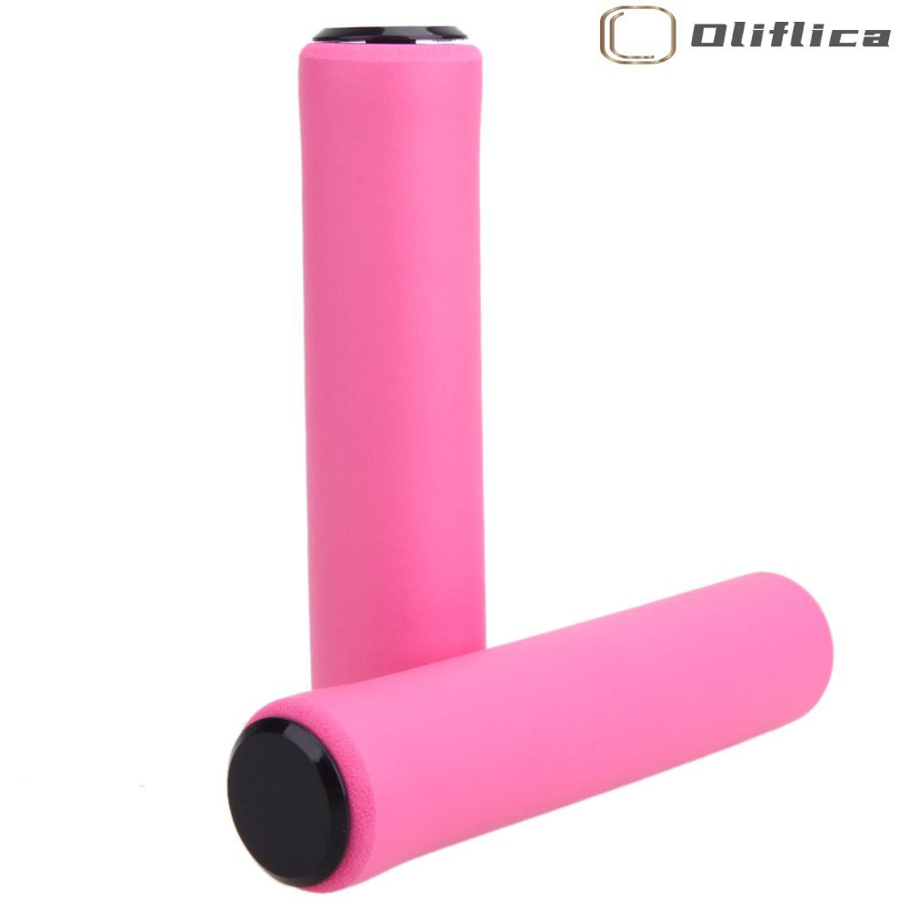 1 Cặp Vỏ Bọc Tay Lái Xe Đạp Bằng Silicone Siêu Nhẹ Chống Trượt