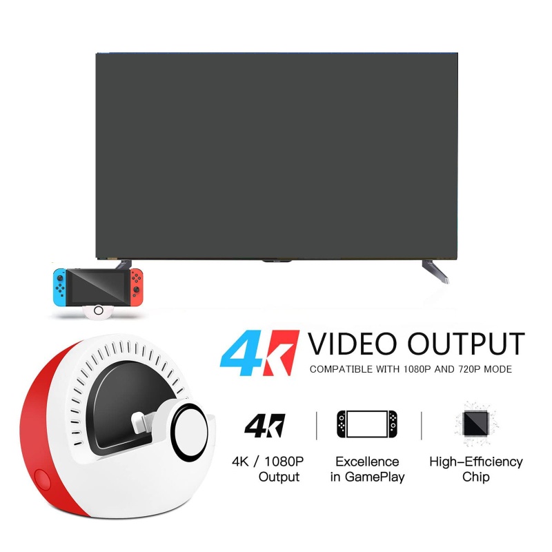 Đế Sạc TV Kích Thước Nhỏ Gọn Với Công Tắc / Cổng OLED Type C
