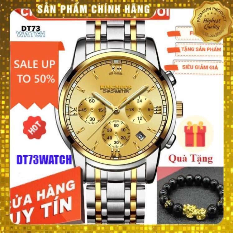 Đồng Hồ Nam KINGNOUS K-1753 Dây Thép Chống Gỉ Cao Cấp,chống vô nước,Chống Xước,Có Dạ QuanG