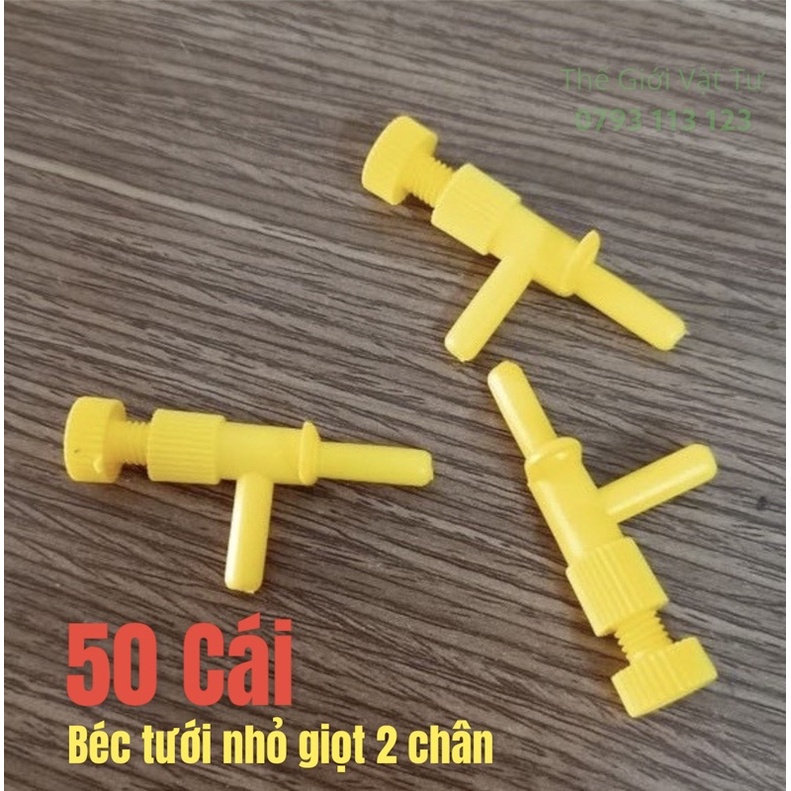BỘ 50 BÉC TƯỚI NHỎ GIỌT 2 CHÂN KIỂU ĐÀI LOAN - DÙNG TRONG HỆ THỐNG TƯỚI TỰ ĐỘNG, TƯỚI NHỎ GIỌT