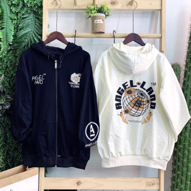 🎆𝐍𝐢̉ 𝐁𝐨̂𝐧𝐠 𝐋𝟏🎆 342 Áo Khoác Nỉ Hoa Cúc "ANGEL.LAND" Siêu Hot (Hình Thật) . | BigBuy360 - bigbuy360.vn