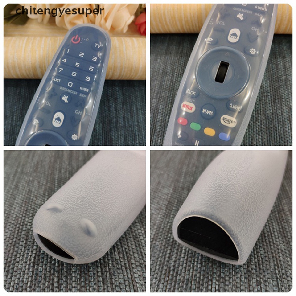 Chitengyesuper Transparent Silicone Case For LG TV Remote Control Protective Cover AN-MR600/650 CGS