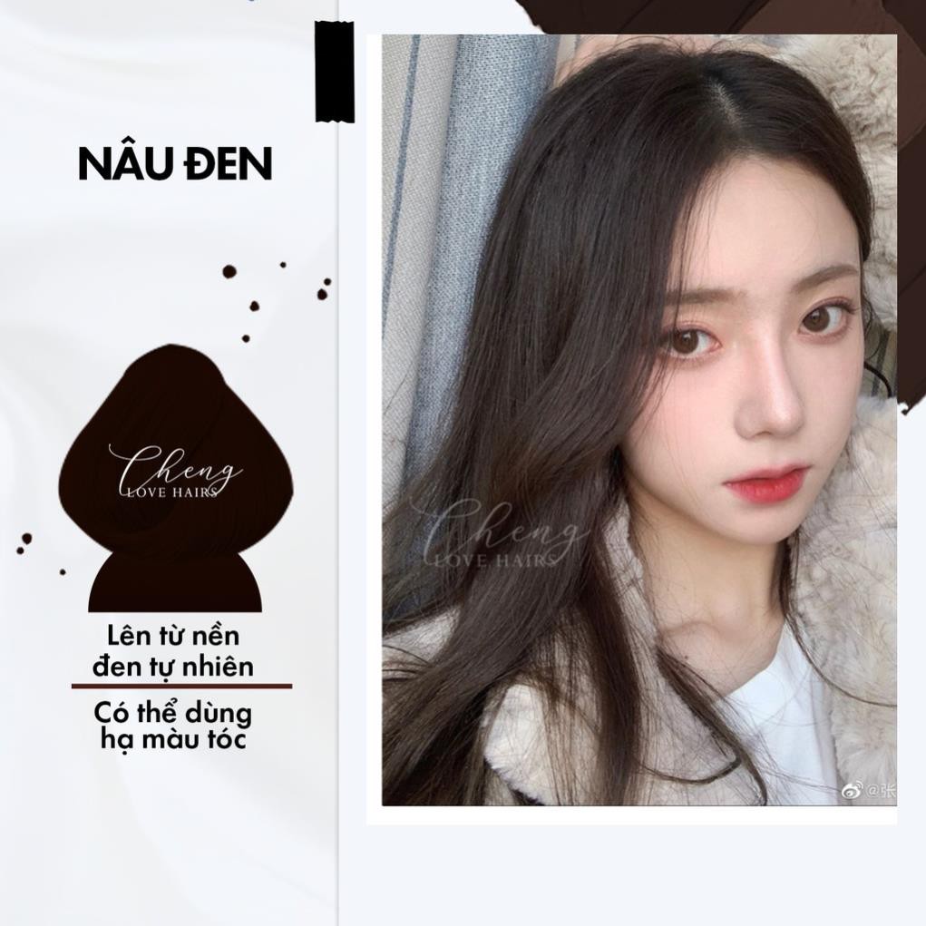 Thuốc nhuộm tóc NÂU ĐEN Chenglovehairs, Chengloveshair, Chengloveshairs, Chenglovehair