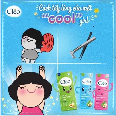 Kem tẩy lông Cleo 50g, tẩy lông nhanh 5 phút, 100% không đau rát | BigBuy360 - bigbuy360.vn