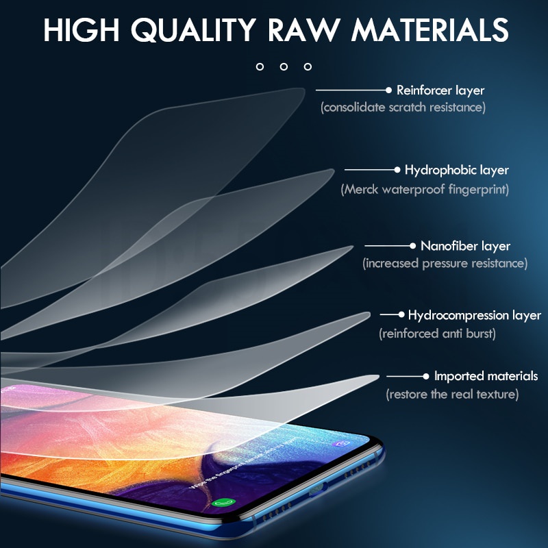 Bộ 2 Miếng Dán Hydrogel Mềm Bảo Vệ Màn Hình Samsung A72 A52S A52 A32 A12 A13 A23 A33 A53 A73 A51 A71 A31 A21S A11 A20S A10 A20 A30S A50 A70 A7 2018