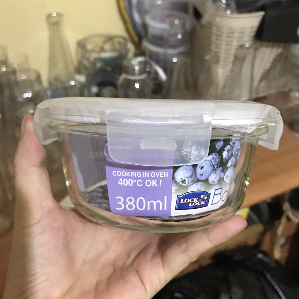 Hộp thủy tinh Locknlock tròn 380ml LLG821