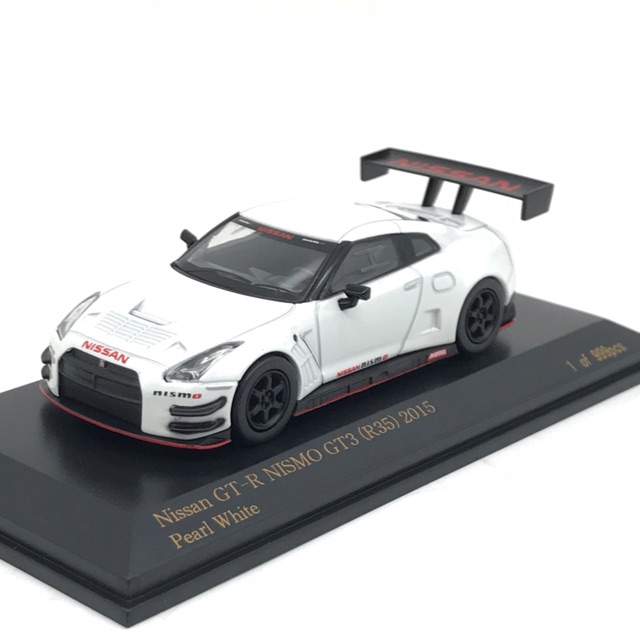 Xe Mô Hình Nissan GT-R Nismo GT3 (R35) 2015 1:64 Car-Nel ( Trắng )