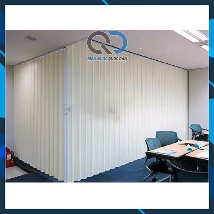Cửa Nhựa Xếp Nhà Tắm, Nhà vệ Sinh Màu Trắng - Hàng Cao Cấp 0.8mx1.8m và 1mx2m