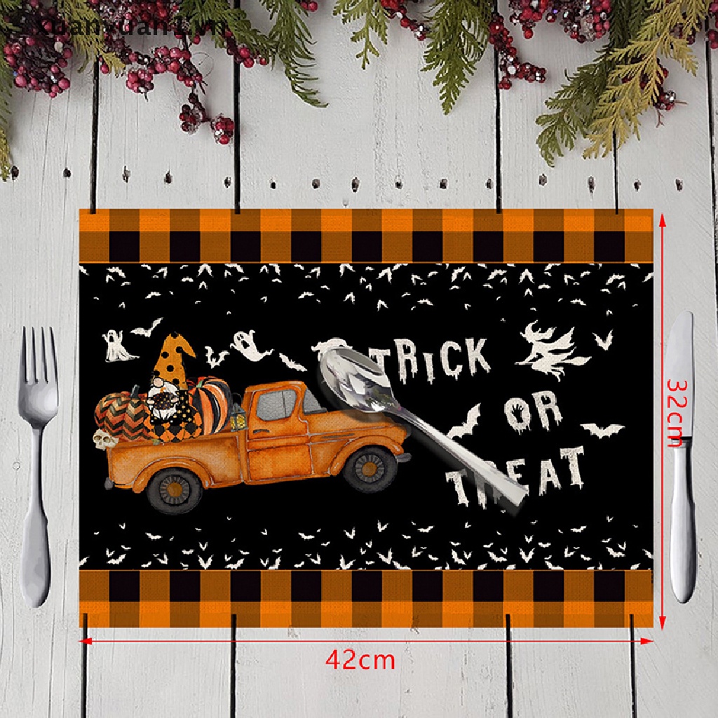 Thảm Lót Bàn Ăn Chịu Nhiệt Phong Cách Halloween Độc Đáo 42x32cm
