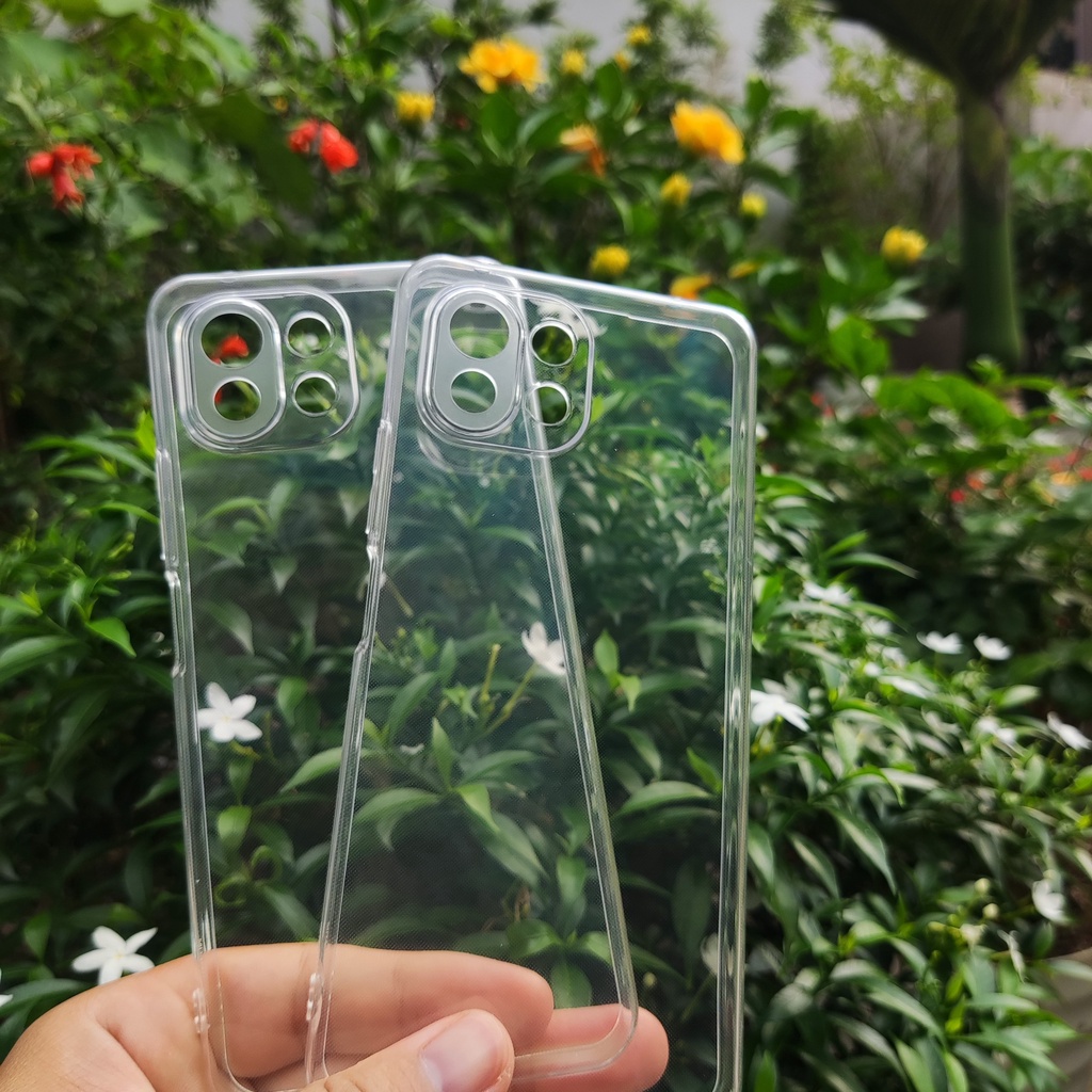 Ốp Lưng Dẻo Gor Xiaomi Mi 11 Lite, Mi 11 Lite 5G NE/ Mi 11, Xiaomi 12 Lite Trong Suốt Có Gờ Bảo Vệ Camera - Hãng GOR