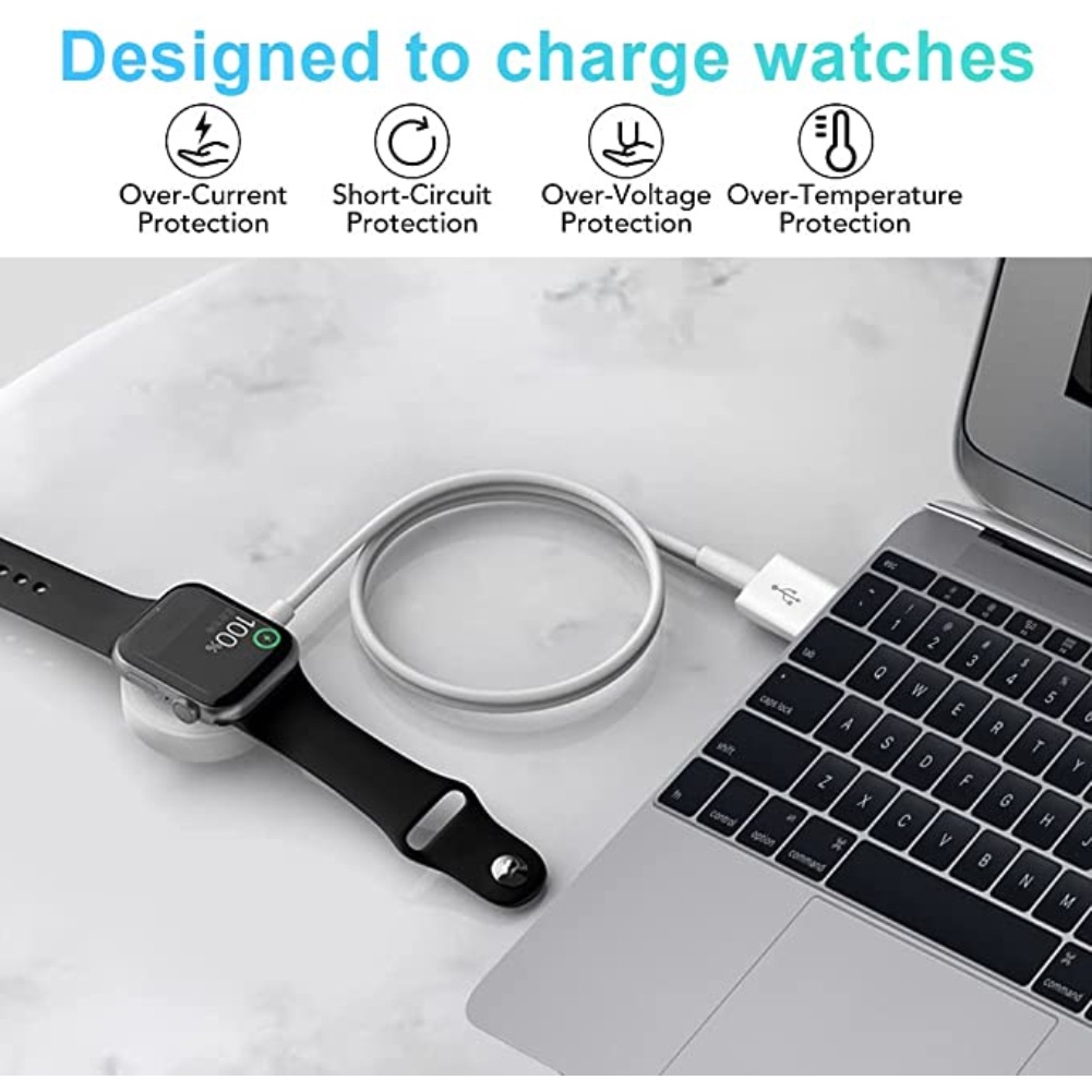 Nhanh Phí cho Apple Loạt Đồng Hồ 1/2/3/4/5/6/SE iWatch không dây Cáp Sạc Từ Tính Sét cho iPhone