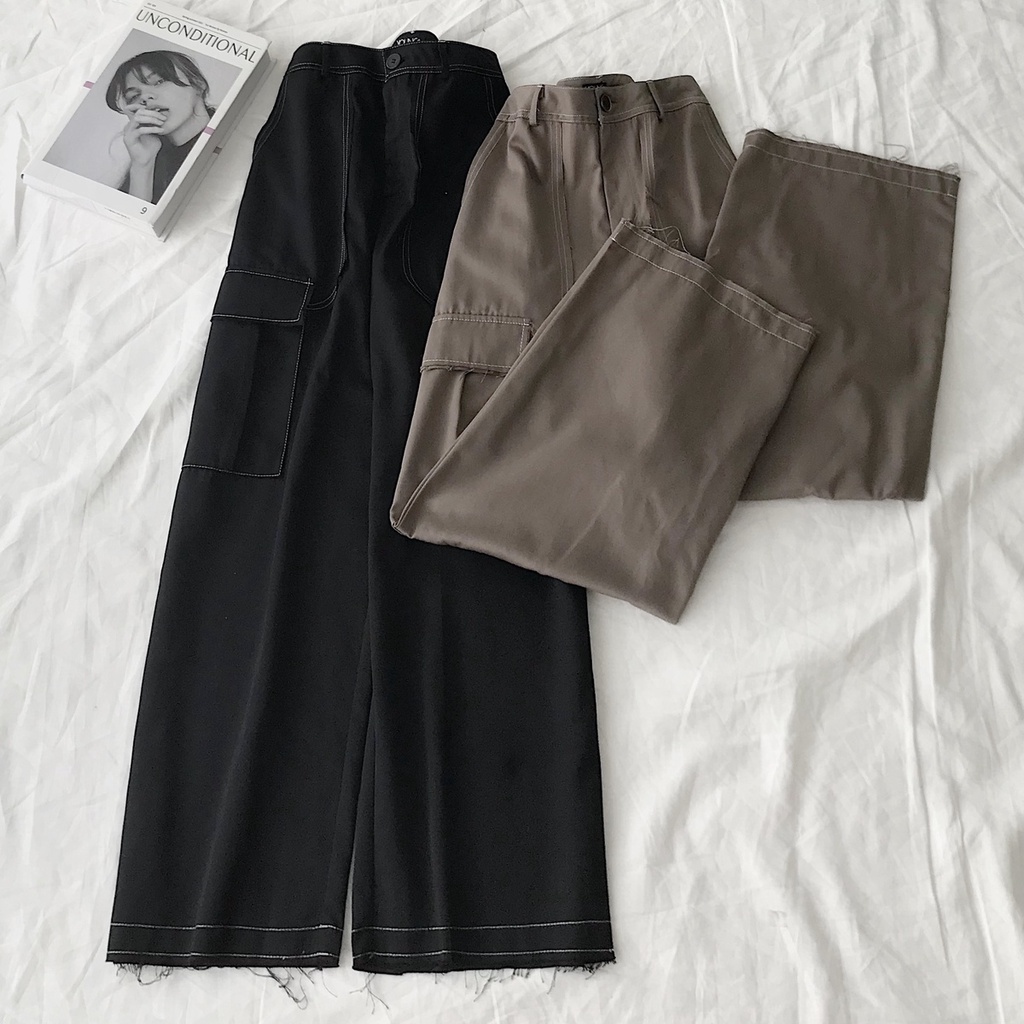 Quần Kaki Nữ JEM CLOSET Chỉ Viền JIPE Style Cá Tính Năng Động Thiết Kế Basic 2891