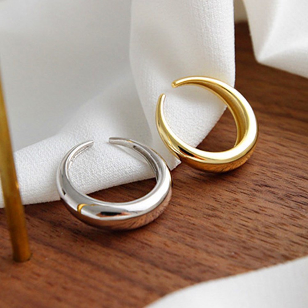 Nhẫn Đeo Tay Kim Loại Đính Đá Thanh Lịch Cho Nữ