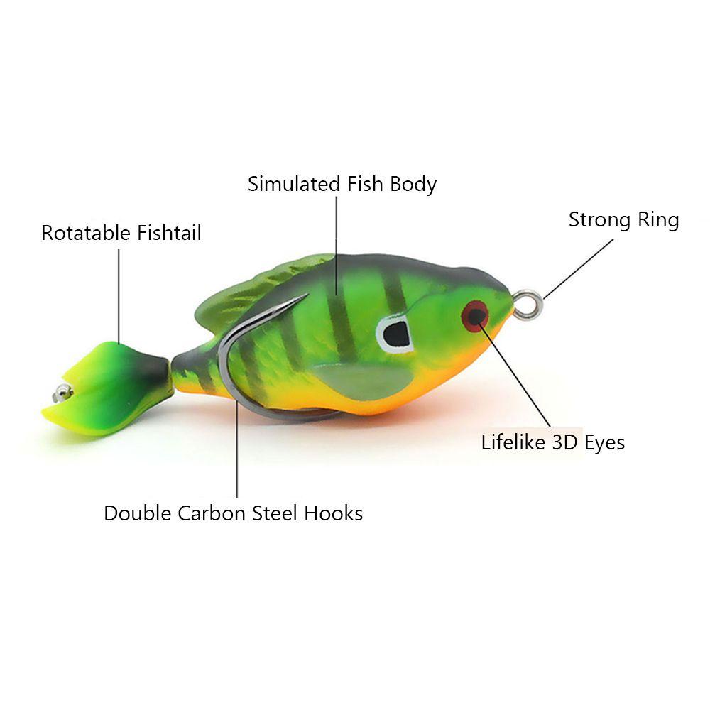 Mồi Câu Cá Mắt 3D 7.5cm 8.6g Có Thể Xoay Được Tiện Dụng