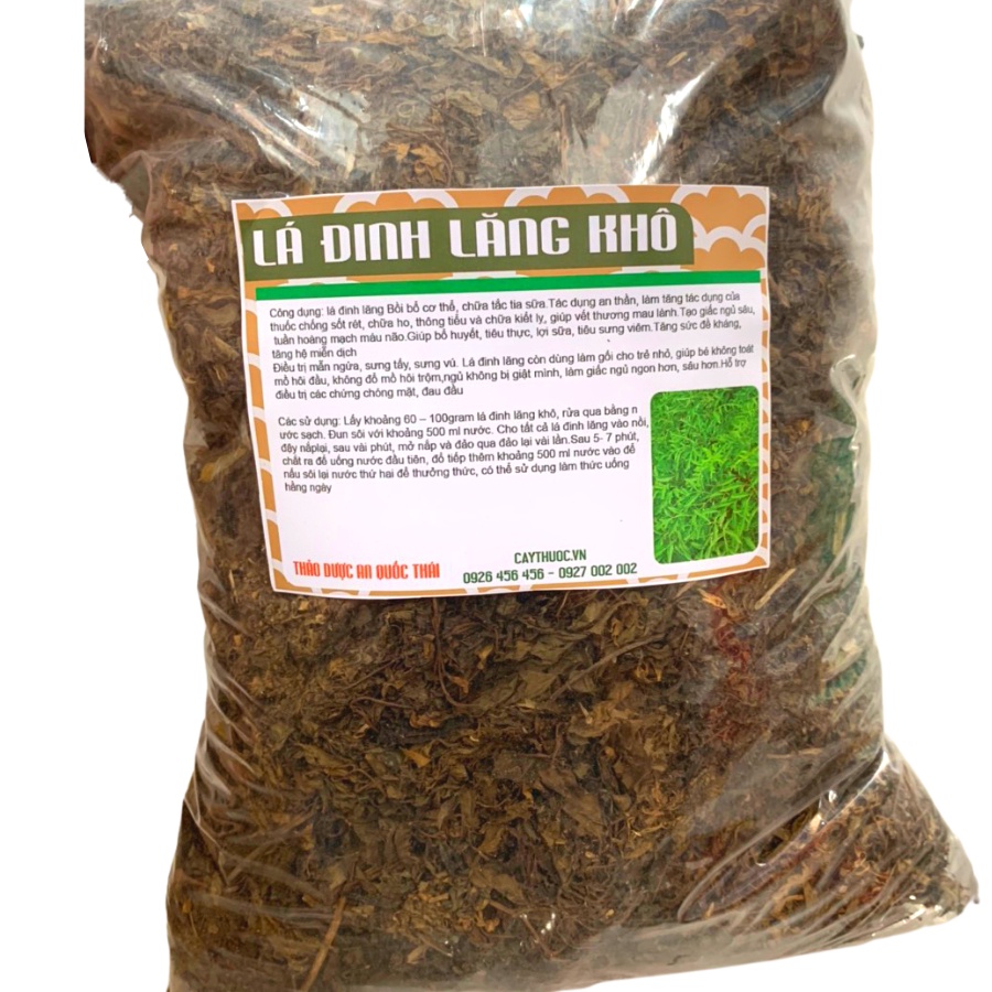 500g Lá Đinh Lăng Khô, Lá Nếp Nhỏ (Thơm, Sạch) Lợi Sữa Cho Mẹ, Làm Gối Bé Ngủ Ngon