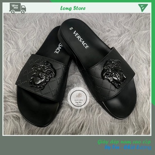 [FREESHIP]Dép nam quai ngang hot mặt Medusa(màu đen + màu kem) thời trang 2021 trẻ trung phong cách