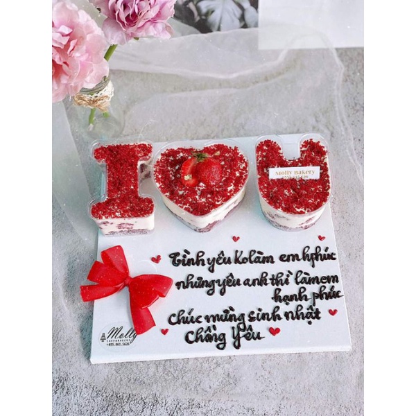 Hộp i❤u sét lẻ ,làm bánh sinh nhật, rau cau, mouse