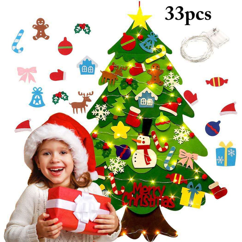 Đồ chơi thủ công- Cây thông Noel bằng vải nỉ