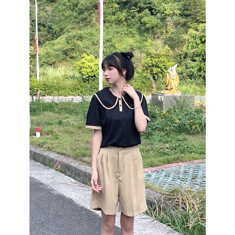 Set Bigsize Nữ Mập Fashion Áo Kiểu Bigsize Cổ Sen Sooc Nude Kiểu Dáng Trẻ Trung Năng Động Đủ Size 50-90kg AO0006