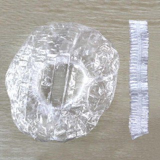 Set 100 mũ trùm tóc đội đầu nilong dùng 1 lần