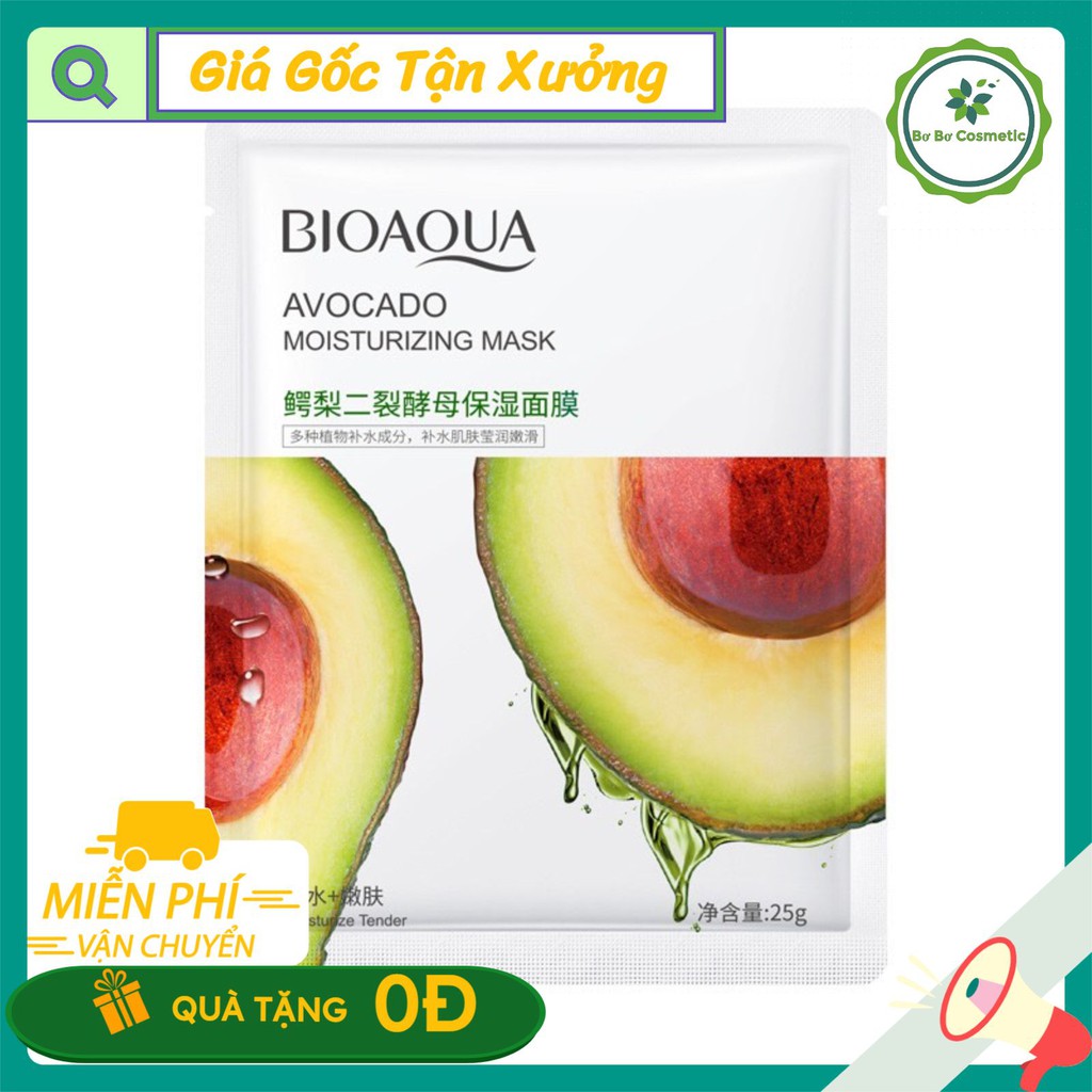 Mặt nạ chiết xuất thiên nhiên Nội Địa Trung BIOAQUA dưỡng da, cấp cẩm, đều màu da | BigBuy360 - bigbuy360.vn