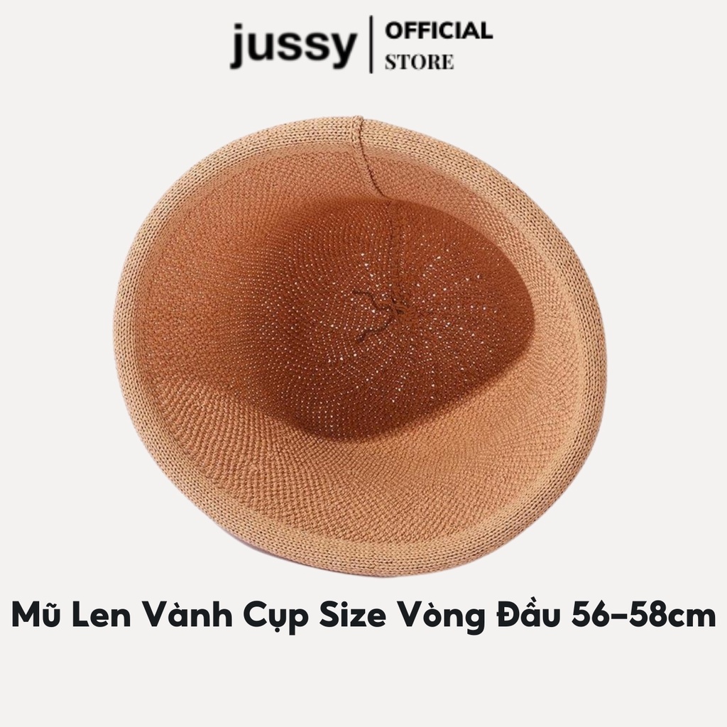 Mũ Bucket Len Mềm Vành Cụp Viền Cuộn Jussy Fashion Kiểu Nón Len Beanie Phong Cách Hàn Quốc Hottrend Nhiều Màu Hot Trend