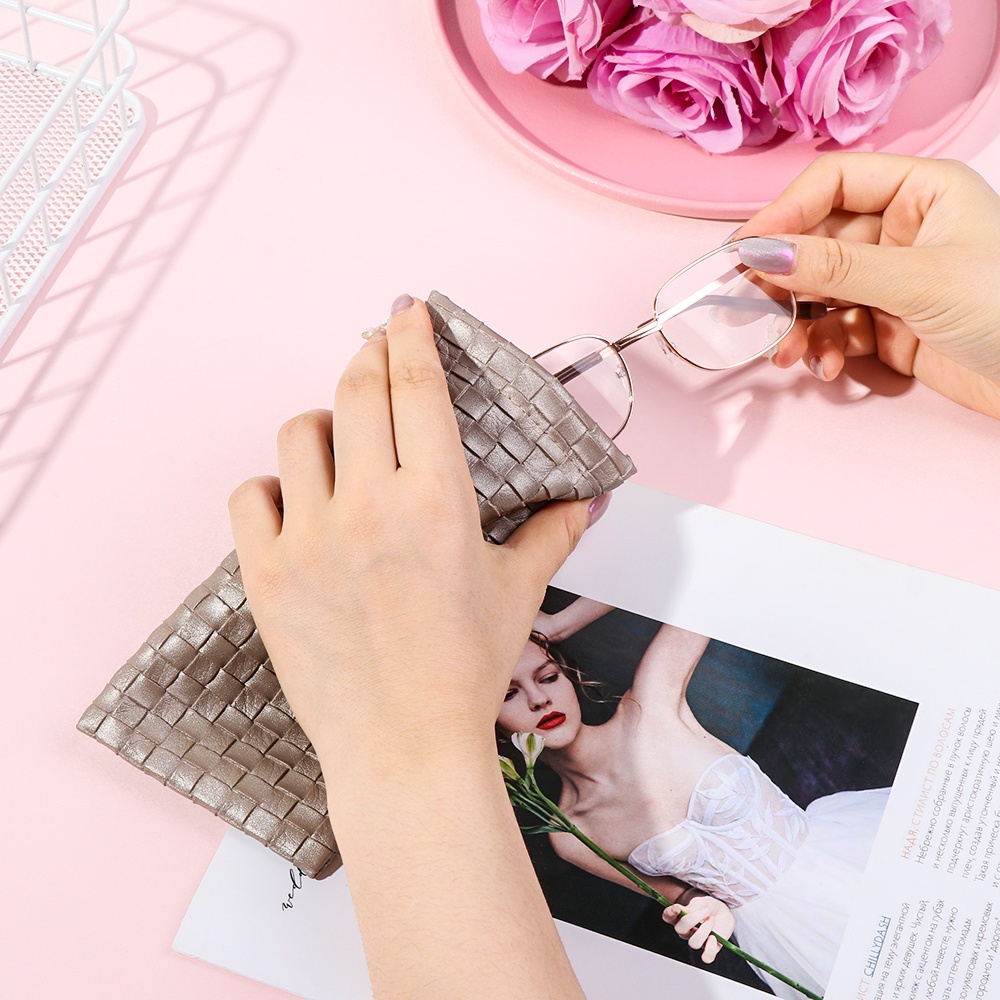Túi da PU đựng mắt kính bảo vệ nhiều màu tùy chọn