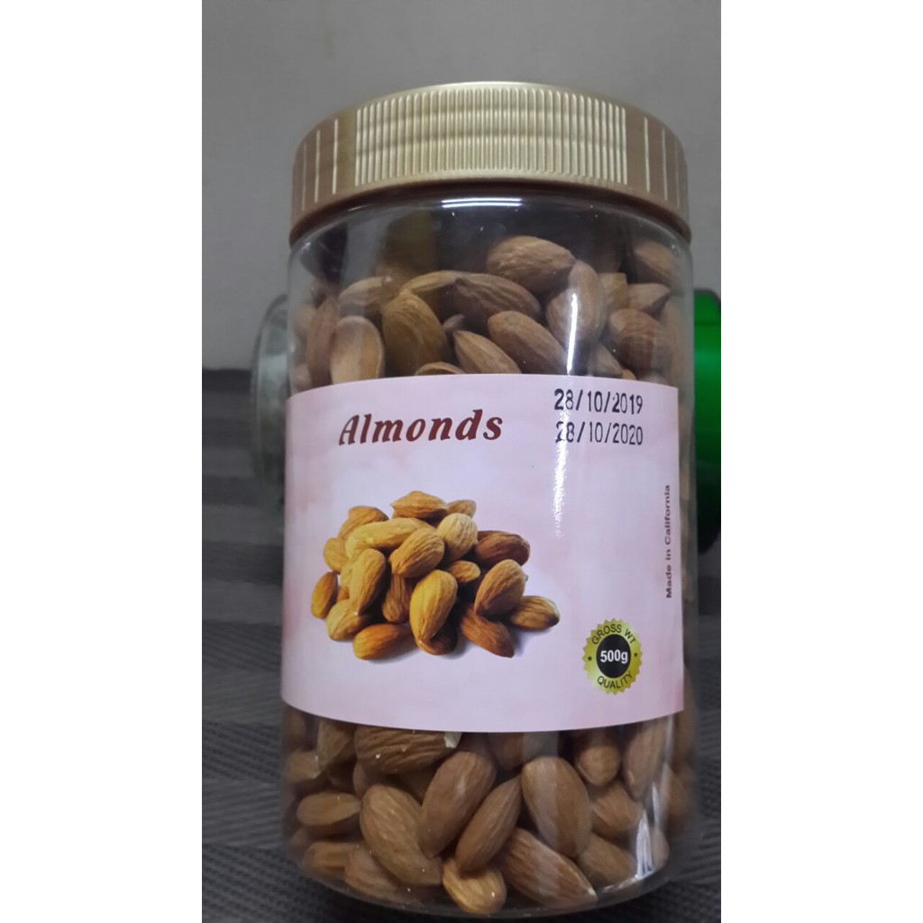 Hạt Giống Hạnh Nhân Mỹ Hũ Pet 500G